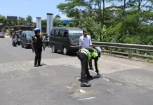 Polres Pandeglang Petakan Jalan Rusak di Jalur Mudik