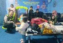 Pos Pelayanan Terpadu di Parung Ramai Disinggahi Pemudik pada Malam Hari