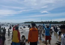 Ratusan Relawan Balawista Siaga di Pesisir Banten