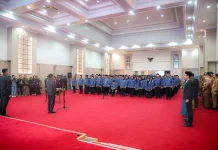 Gubernur Andra Soni Lantik 132 Pejabat Administrator dan Pengawas