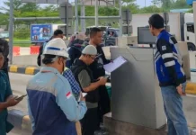Disperindag Lebak Tera Alat Timbang Tol Serang Panimbang