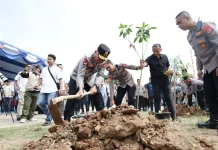 Gerakan Indonesia ASRI, Polda Banten Tanam 1.000 Pohon di Situ Rawa Arum