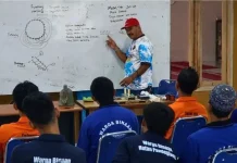 Warga Binaan Rutan Pandeglang Dalami Keterampilan Servis Dinamo