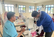 Dukung Pembelajaran, SRT 37 Serang Fasilitasi Pemeriksaan Mata Siswa
