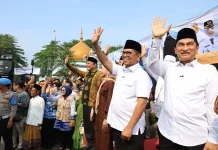 Jemaah Haji Kabupaten Serang Berangkat ke Embarkasi Cipondoh