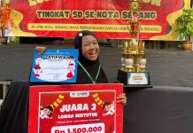 Kirana, Siswi SDN Unyur Raih Juara 3 Lomba Bertutur Tingkat Kota Serang