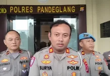 Satlantas Polres Pandeglang Selidiki Kecelakaan di SDN Sukaratu 5