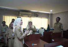 Bupati Zakiyah Sidak Ruang Kerja Setda Kabupaten Serang