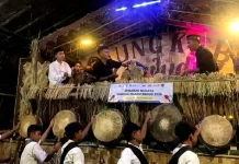 Ngadu Bedug Jadi Ajang Jaga Kekompakan Warga di Pandeglang