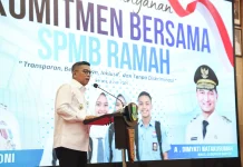 Gubernur Pimpin Penandatanganan Komitmen SPMB Ramah Tahun Ajaran 2026-2027