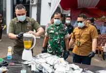 Ratusan Gram Sabu dan Ribuan Obat Terlarang Dimusnahkan Kejari Pandeglang