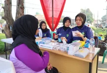 Polda Banten Hadirkan Bakti Kesehatan di Kampung Sukadana