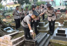 Sambut Hari Bhayangkara Polres Lebak Gelar Ziarah