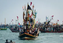Tradisi Tasyukuran Laut Carita Kembali Digelar