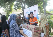 Operasi Pasar Kramatwatu Diserbu Warga Buru Kebutuhan Pokok Murah