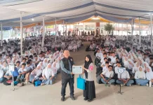Siswa SMK Jaya Buana Dibekali Materi Kebencaan saat MPLS