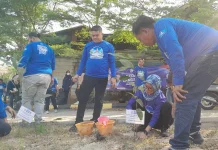 DPC Demokrat Cilegon Dukung Gerakan ASRI dengan Bersih-Bersih Lingkungan