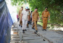 Jembatan Piano Desa Mekarsari Kabupaten Serang Mulai Dibangun