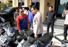 Polres Pandeglang Kembalikan Belasan Motor Curian