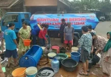 BPBD Lebak Salurkan 249 Ribu Liter Air Bersih