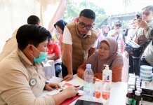 Program CKG Jemput Bola di Labuan, Ribuan Warga Antusias Periksa Kesehatan