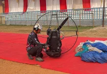 Atraksi Paramotor Dorong Wisata Masyarakat Kota Serang