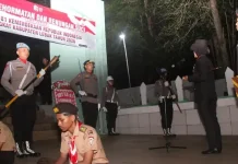 Upacara Renungan Suci Kemerdekaan RI Pemkab Lebak di TMP Sirna Rana