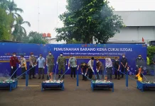 Bea Cukai Banten Musnahkan Rokok Ilegal Rp62 Miliar