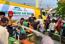 BAZNAS Banten Salurkan 32 Ribu Liter Air Bersih di Lebak