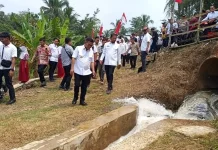 Gubernur Banten Resmikan Irigasi di Pandeglang
