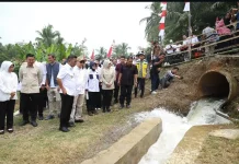 Gubernur Andra Soni Resmikan Tujuh Daerah Irigasi