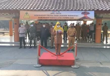 Anak Krakatau Masih Erupsi, Pandeglang Gelar Apel Pasukan di Alun-Alun