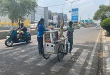 1.800 Masker Gratis Dibagikan, Lindungi Warga dari Abu
