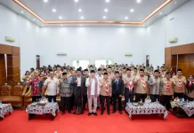 Wagub Dimyati Lepas Kontingen Pramuka Santri ke Malang Jawa Timur