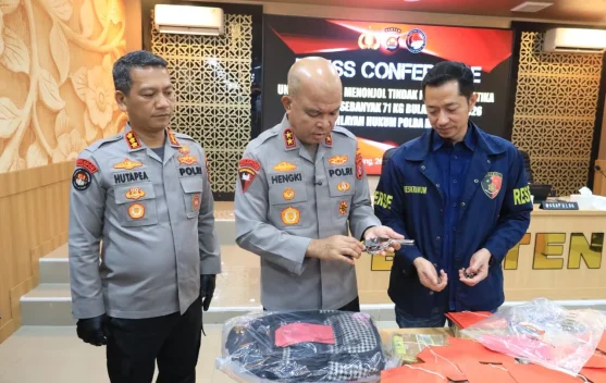 Polda Banten Ringkus Dua Pelaku Kasus Senpi Ilegal