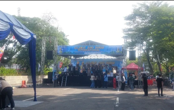 Peringatan Hari Buruh di Lebak Berlangsung Meriah