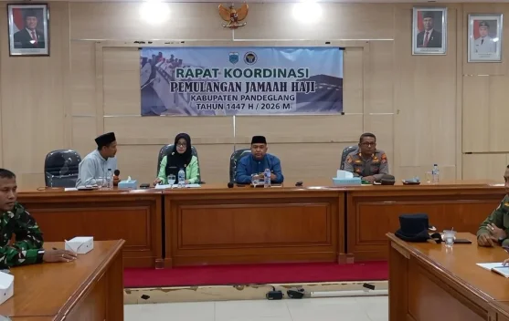 Kemenhaj Pandeglang Matangkan emulangan Jamaah Haji Pandeglang