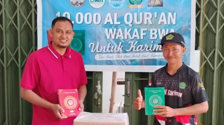 MTsN Karimun Terima Bantuan Wakaf Al-Qur'an dari BWA