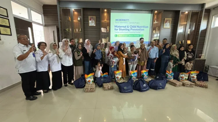 Bantuan Stunting, Kolaborasi McDermott Indonesia dan Puskesmas di Batu Ampar