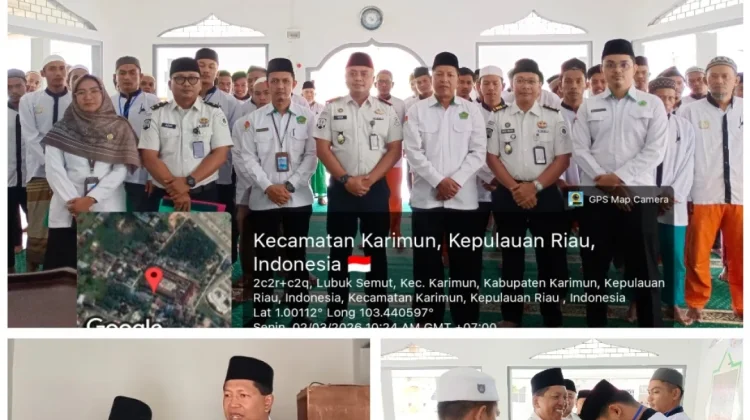 Rutan Kelas IIB Karimun Gelar Pesantren Kilat Bersama KUA Karimun