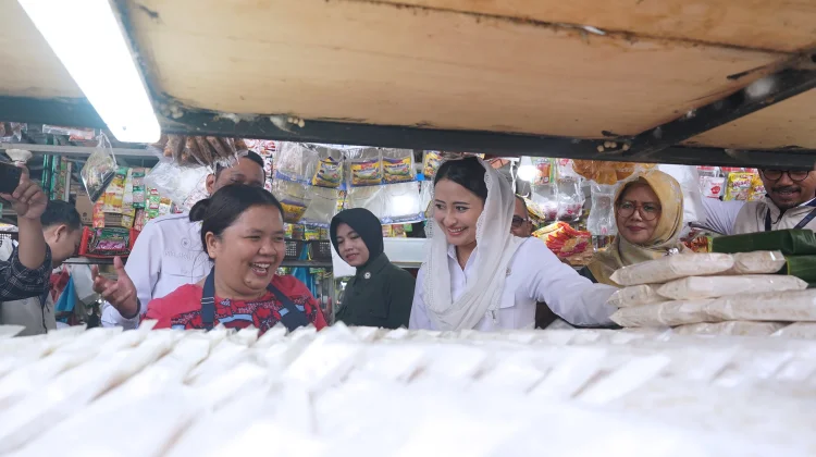 Wamen Perdagangan Tinjau Harga Bahan Pokok di Pasar Summerland Batam