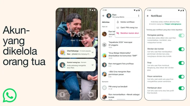 WhatsApp Luncurkan Akun yang Dikelola Orang Tua untuk Anak Usia 10–12 Tahun