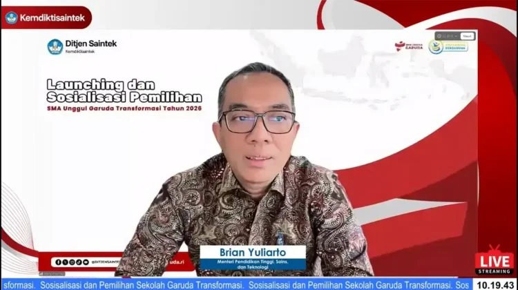Cetak Talenta Global, Pemerintah Luncurkan SMA Unggul Garuda Transformasi 2026