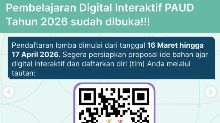 Lomba Bahan Ajar Digital PAUD 2026 Tawarkan Hadiah hingga Rp15 Juta