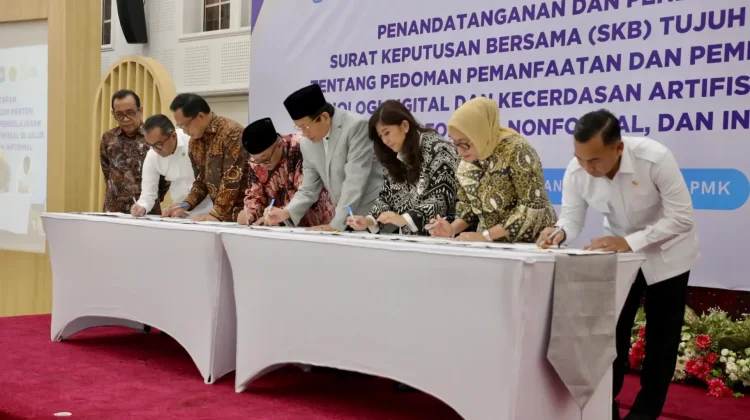 SKB 7 Menteri Resmi Diteken, Perkuat Pemanfaatan AI di Dunia Pendidikan