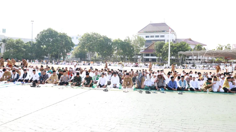 Polsek Batam Kota Turunkan Ratisan Personel Amankan Shalat Istisqa di Alun-Alun En