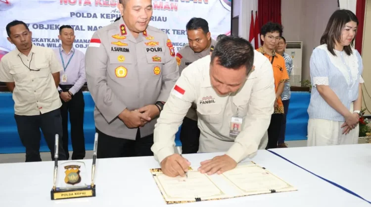 Polda Kepri dan Kabil Indonusa Estate Tekan MoU, Amankan Objek Vital Nasional