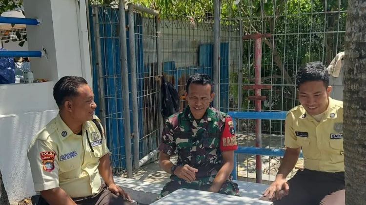 Koramil Nongsa Awasi Keamanan Lingkungan di Kelurhana Belian