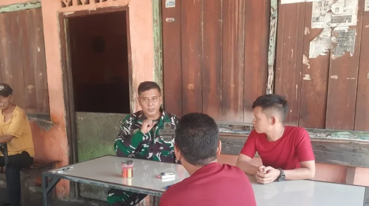 Babinsa Sekupang Ingatkan Wagrga Waspadai Kebakaran di Tengah Cuaca Panas