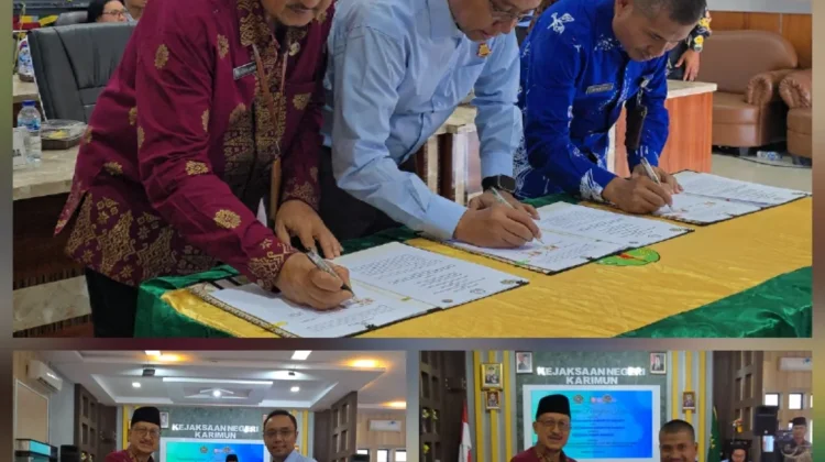 Kemenag, Kejari dan BPN Karimun Teken PKS Pengamanan Tanah Wakaf